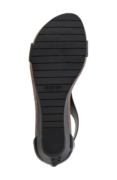Shop Reaction Kenneth Cole Great Gal T-strap Sandal In Black Patent