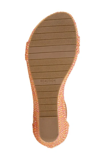 Shop Reaction Kenneth Cole Great Viber Ankle Strap Sandal In Pink Multi Raffia