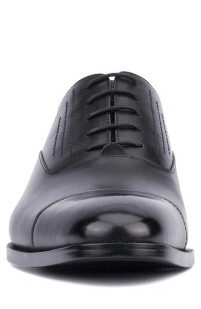 Vintage Foundry Pence Cap Toe Leather Oxford In Black