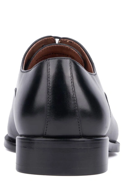 Vintage Foundry Pence Cap Toe Leather Oxford In Black