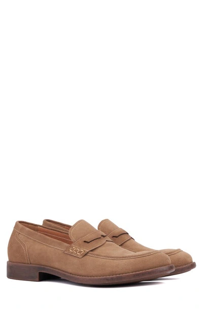 Vintage Foundry Harry Apron Toe Penny Loafer In Taupe