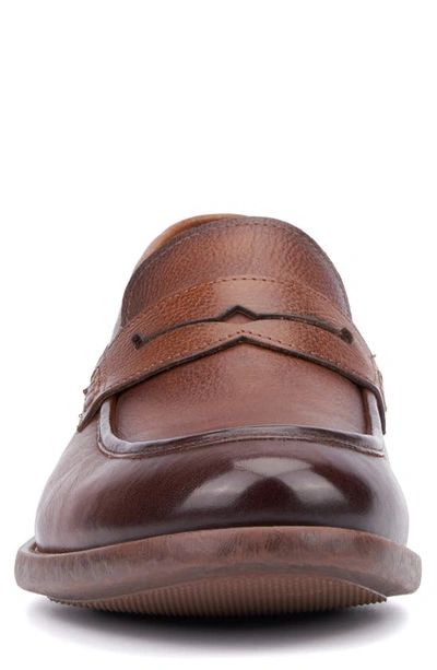 Vintage Foundry Harry Apron Toe Penny Loafer In Tan