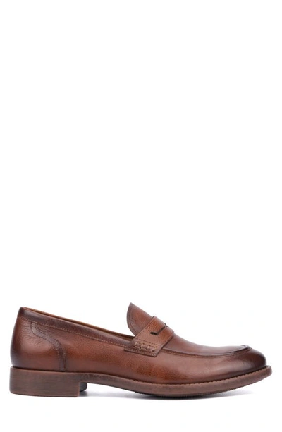 Vintage Foundry Harry Apron Toe Penny Loafer In Tan