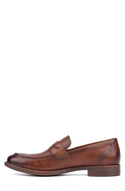 Vintage Foundry Harry Apron Toe Penny Loafer In Tan