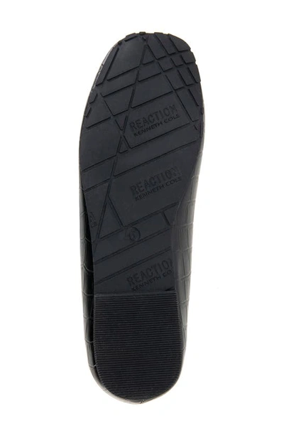 Reaction Kenneth Cole Elstree Flat In Black Croco