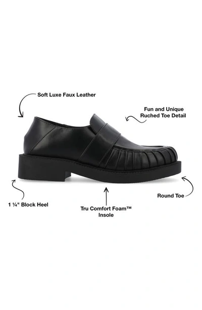 Shop Journee Collection Lakenn Crash Back Loafer In Black
