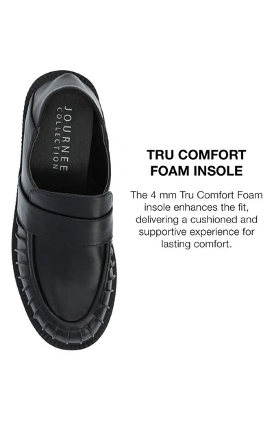 Journee Collection Lakenn Crash Back Loafer In Black