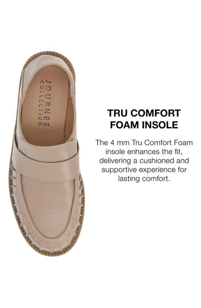 Shop Journee Collection Lakenn Crash Back Loafer In Taupe