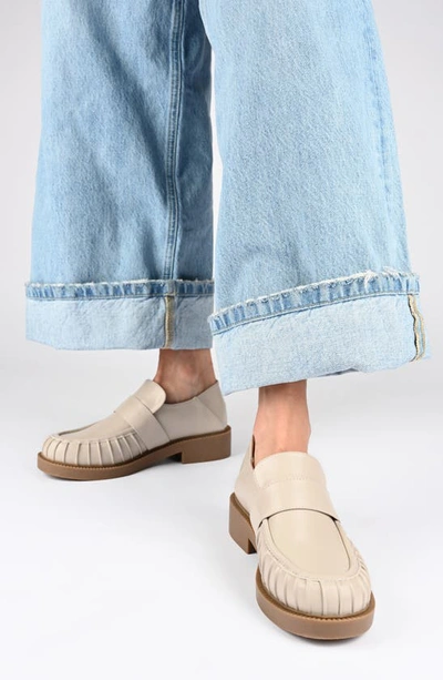 Journee Collection Lakenn Crash Back Loafer In Grey