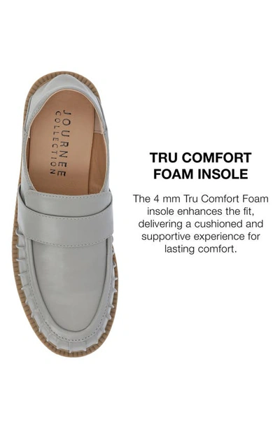 Journee Collection Lakenn Crash Back Loafer In Grey