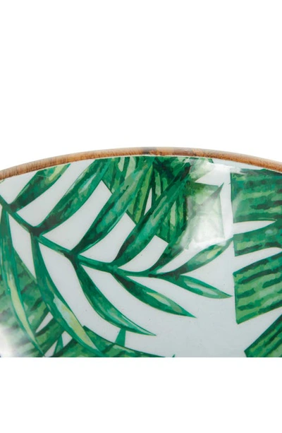 Shop Ginger Birch Studio Set Of 2 Palm Decorative Bowls In Green