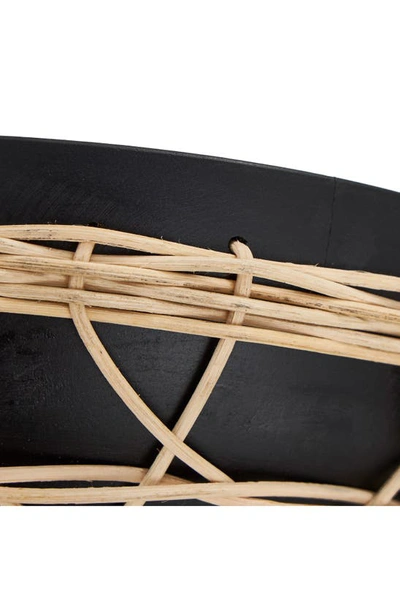 Ginger Birch Studio Decorative Wood Bowl In Black