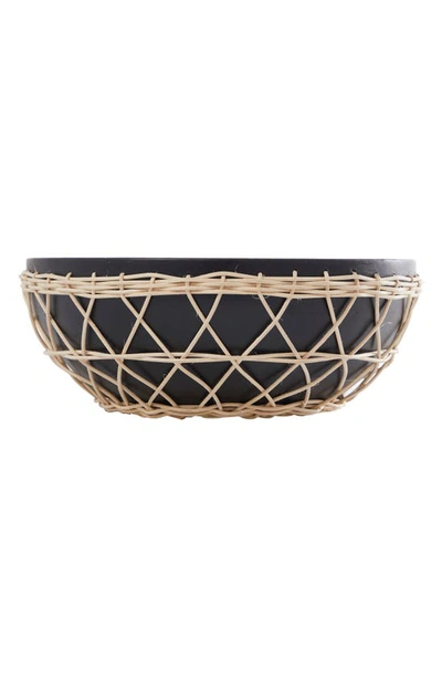 Ginger Birch Studio Decorative Wood Bowl In Black
