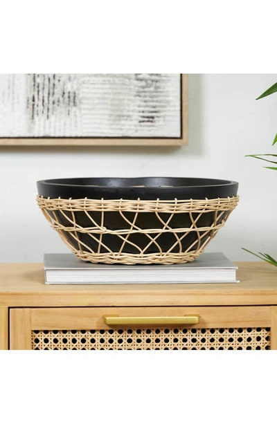 Shop Ginger Birch Studio Decorative Wood Bowl In Black