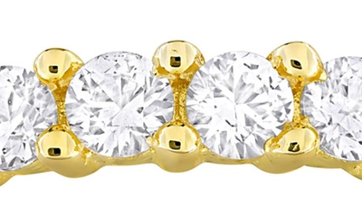 Delmar Created White Sapphire Band Ring In White