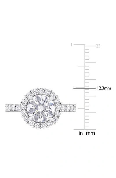 Delmar Dew Created Moissanite Ring In Silver