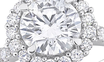Delmar Dew Created Moissanite Ring In Silver