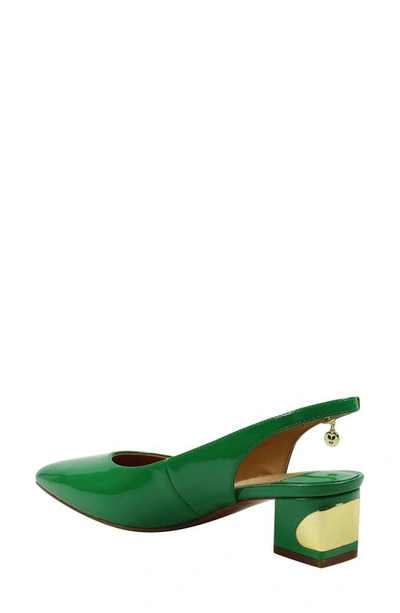 J. Reneé J.renée Shayanne Slingback Pointed Toe Pump In Green