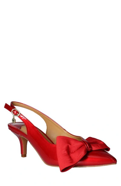 Shop J. Reneé J.renée Devika Slingback Pointed Toe Pump In Red