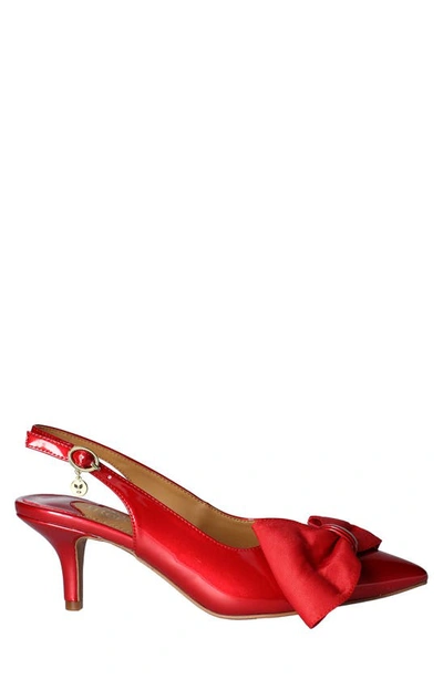 J. Reneé J.renée Devika Slingback Pointed Toe Pump In Red