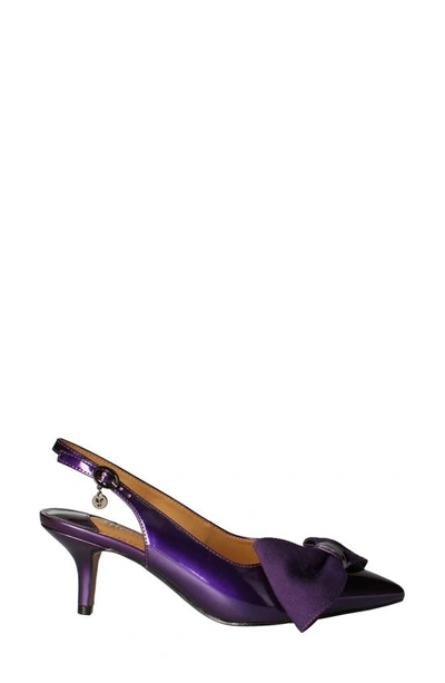 Shop J. Reneé J.renée Devika Slingback Pointed Toe Pump In Purple/ Blue/ White