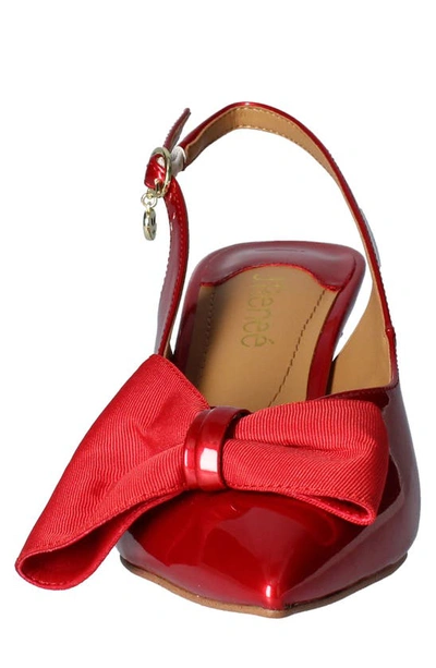 J. Reneé J.renée Devika Slingback Pointed Toe Pump In Red