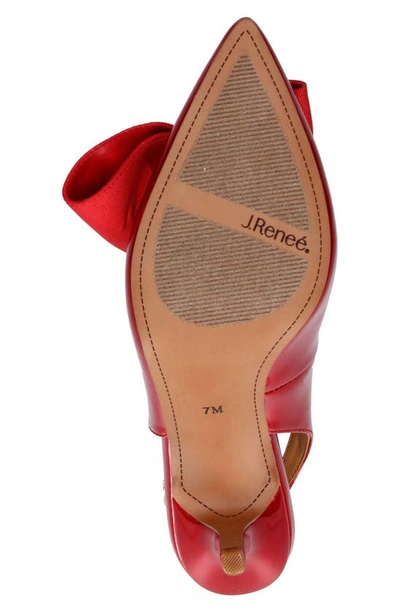 J. Reneé J.renée Devika Slingback Pointed Toe Pump In Red