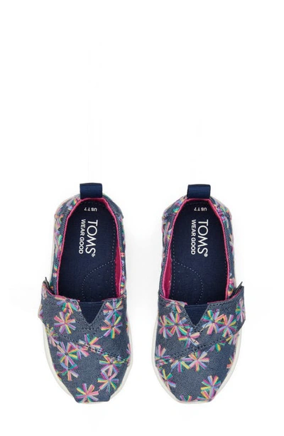 Shop Toms Kids' Alpargata Slip-on Sneaker In Navy