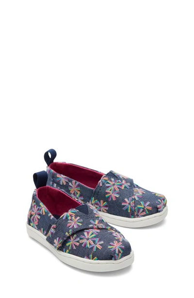 Shop Toms Kids' Alpargata Slip-on Sneaker In Navy