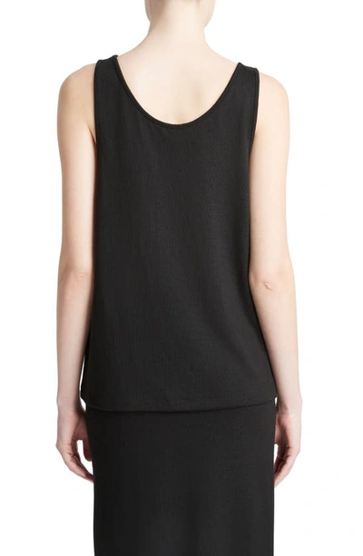 Shop Vince Relaxed Scoop Neck Tank In Black