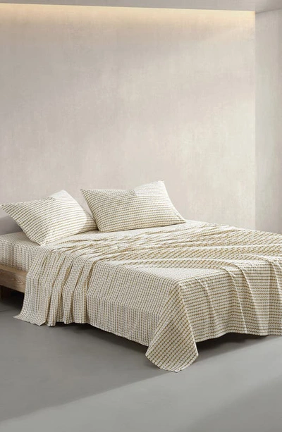 Marimekko Pikku Rasymatto Cotton 4 Piece Sheet Set, Queen In Beige