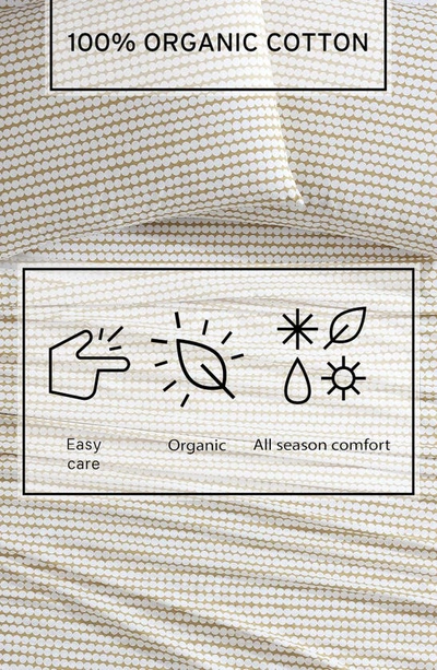 Marimekko Pikku Rasymatto Cotton 4 Piece Sheet Set, Queen In Beige