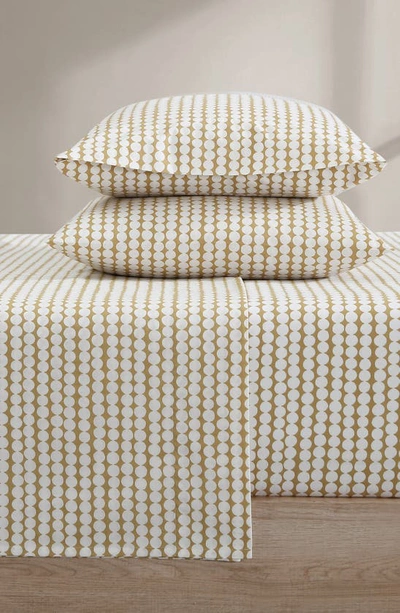 Marimekko Pikku Rasymatto Cotton 4 Piece Sheet Set, Queen In Beige
