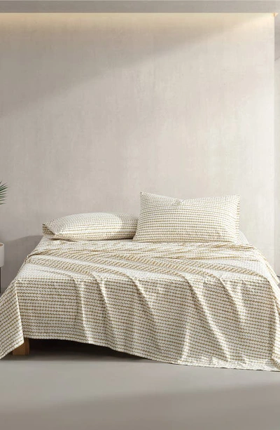 Marimekko Pikku Rasymatto Cotton 4 Piece Sheet Set, Queen In Beige