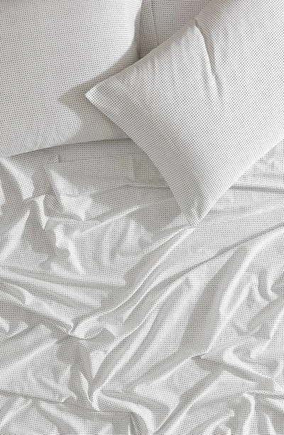 Shop Marimekko Muru 200 Thread Count Organic Cotton Sheet Set In Navy/ White