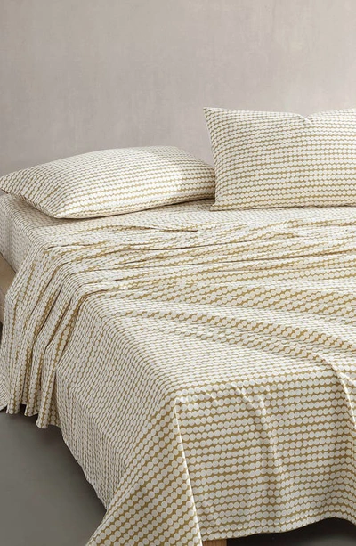 Marimekko Pikku Rasymatto Cotton 4 Piece Sheet Set, Queen In Beige