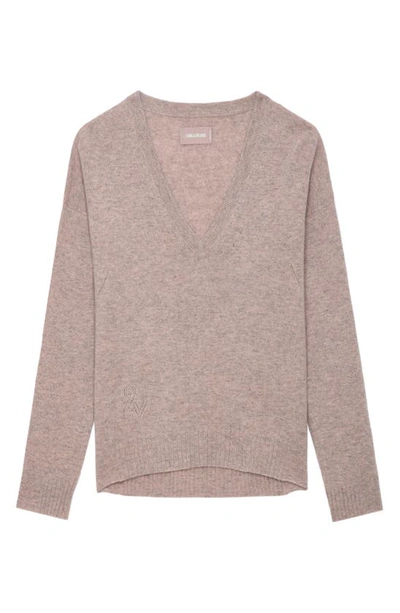 Shop Zadig & Voltaire Vivi Cashmere Sweater In Primerose