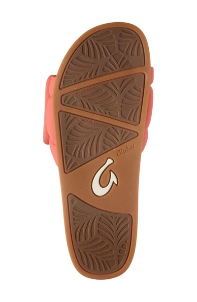 Shop Olukai Sunbeam Slide Sandal In Lehua Flower / Lehua Flower