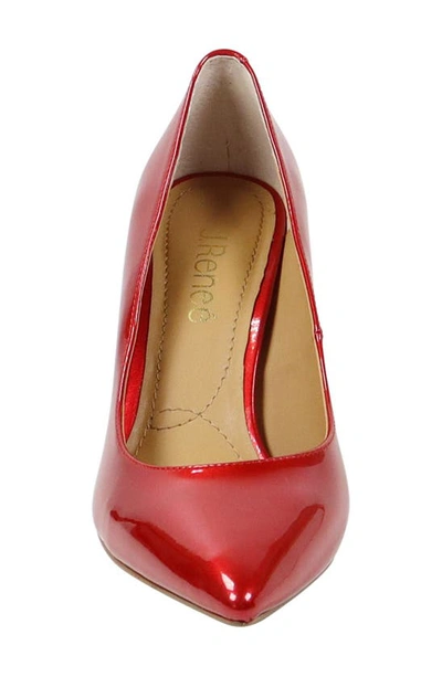J. Reneé Kanan Pointed Toe Pump In Red