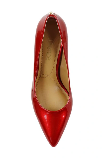 J. Reneé Kanan Pointed Toe Pump In Red