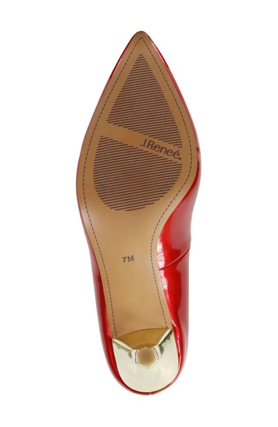 J. Reneé Kanan Pointed Toe Pump In Red