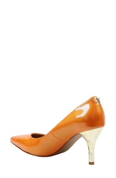 J. Reneé Kanan Pointed Toe Pump In Orange