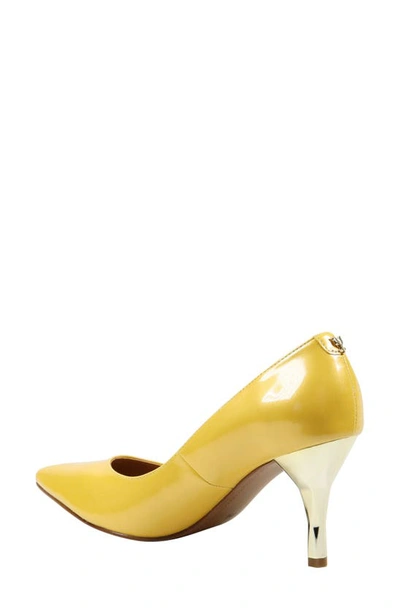 J. Reneé Kanan Pointed Toe Pump In Lemon