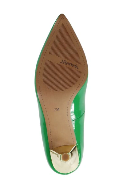 J. Reneé Kanan Pointed Toe Pump In Green