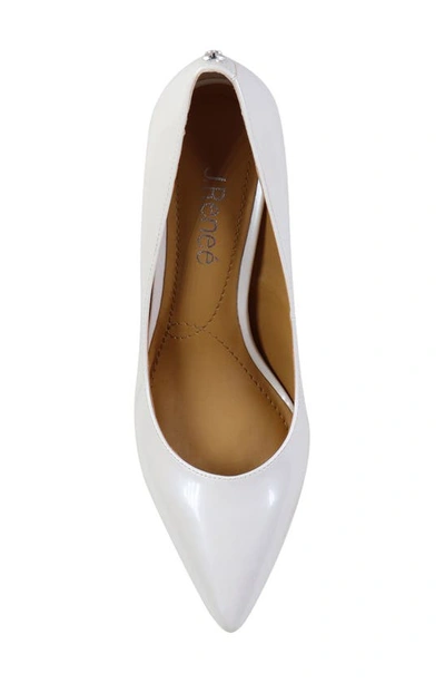 J. Reneé Kanan Pointed Toe Pump In White