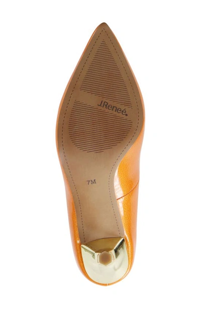 J. Reneé Kanan Pointed Toe Pump In Orange