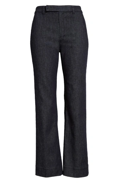 Shop Max Mara Alan Ankle Flare Jeans In Midnight Blue
