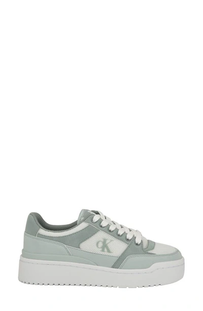 Shop Calvin Klein Alondra Platform Sneaker In Medium Green