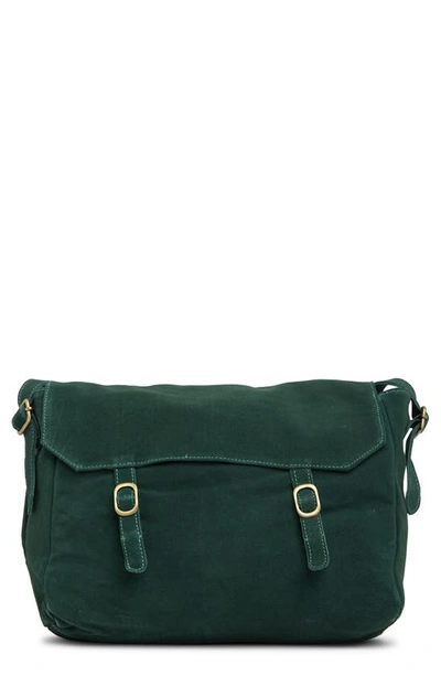 Shop Urban Outfitters Zahara Suede Messenger Bag In Green