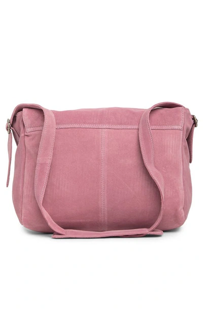Shop Urban Outfitters Zahara Suede Messenger Bag In Violet